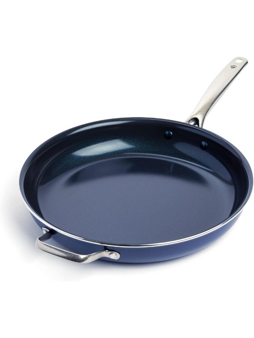 14” Blue Diamond Ceramic Nonstick Frying Pan Skillet - Durable, Easy Clean, Heat